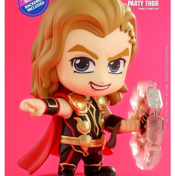 Marvel What If Party Thor Cosbaby Bobble-Head Figure Hot Toys - Picture 1 of 8